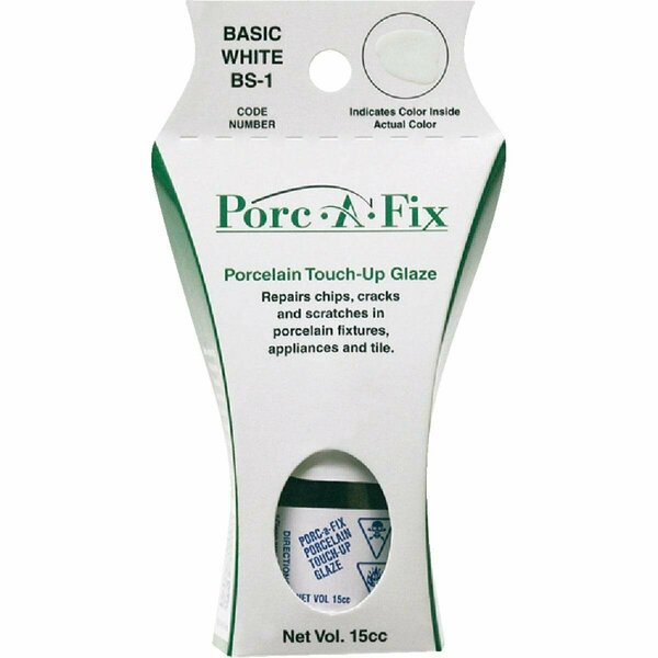 Fixture-Fix Porc-A-Fix Basic White Porcelain Touch-up Paint, 15cc BS-1